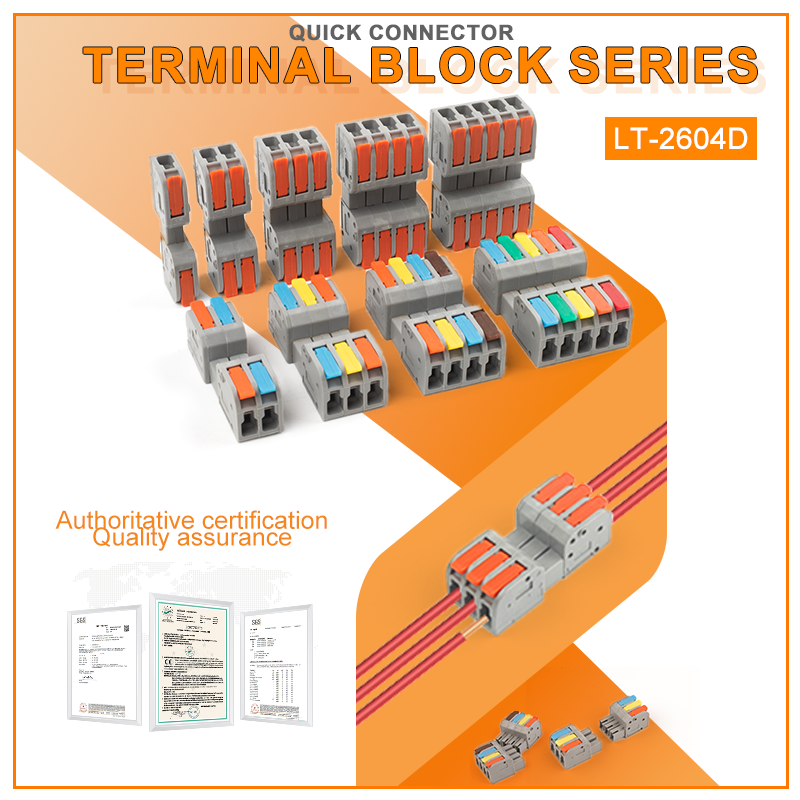 Push Fit Connector - 5 Buah DF-2604D Mini Docking Quick
