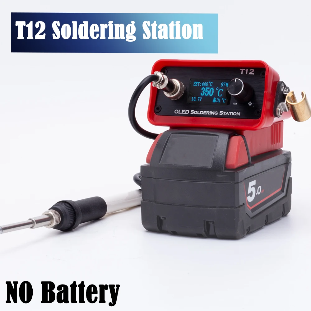 Milwaukee Drill M12 Fuel - OLED T12 Solder listrik tanpa kabel