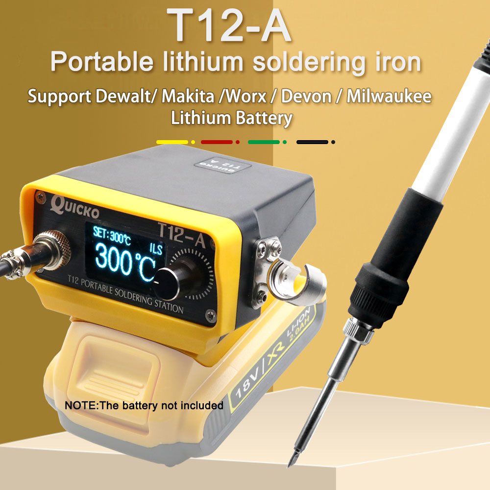 Milwaukee Drill M12 Fuel - 70W T12 alat Solder nirkabel besi