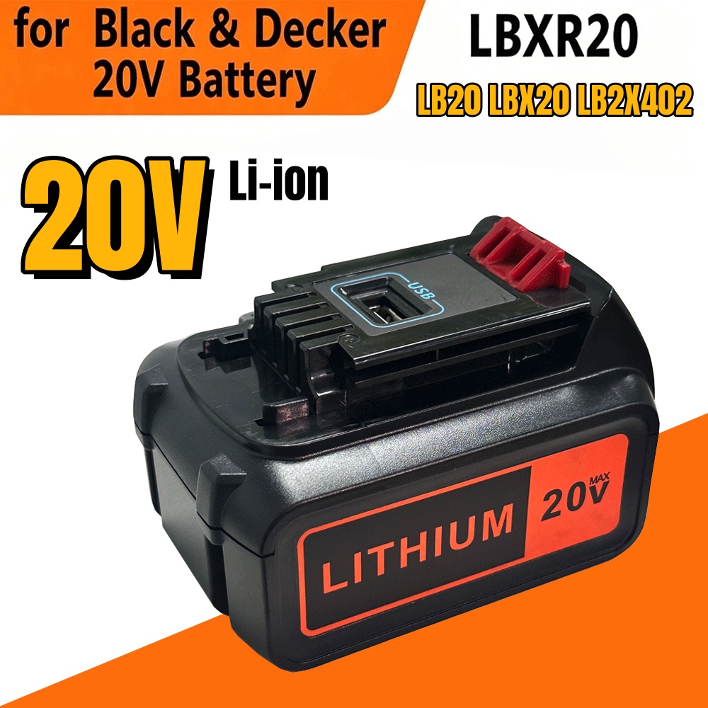 Pengganti Baterai LBX20 Kapasi - Black+Decker Tool 20V Max ulasan dan harga