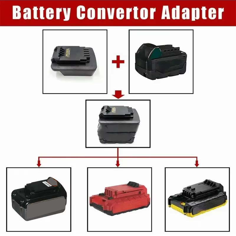 Adaptor baterai untuk Milwauke - Black+Decker Tool 20V Max ulasan dan harga