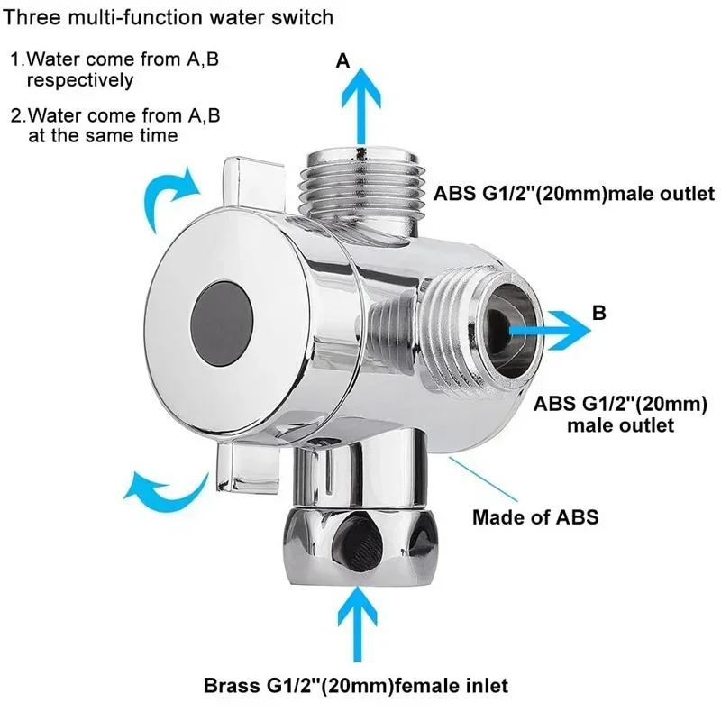 Katup pengalih G1/2 Splitter 2 - Shower Valve Cartridge ulasan dan harga
