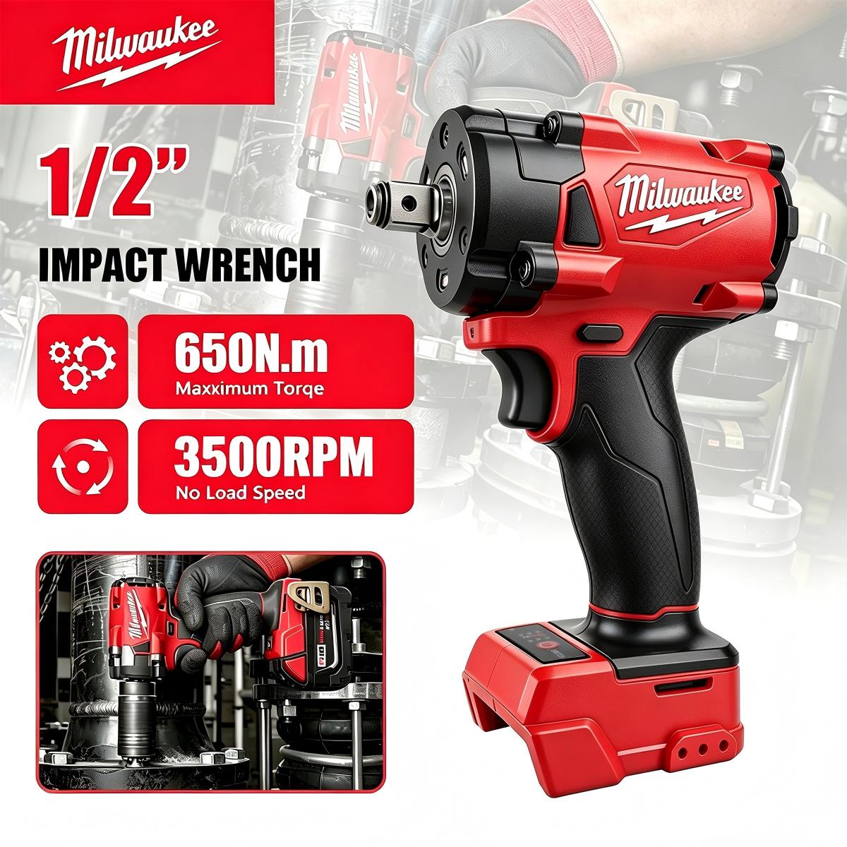 Milwaukee 1/2' M18 FUEL Brushl - Milwaukee Drill M18 Fuel ulasan dan harga